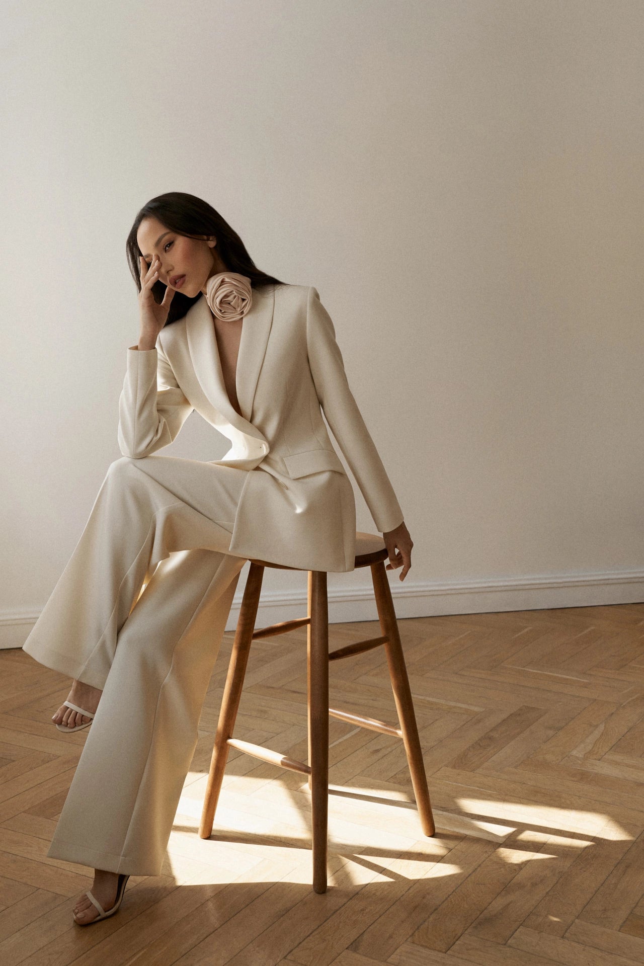 Double-breasted pantsuit