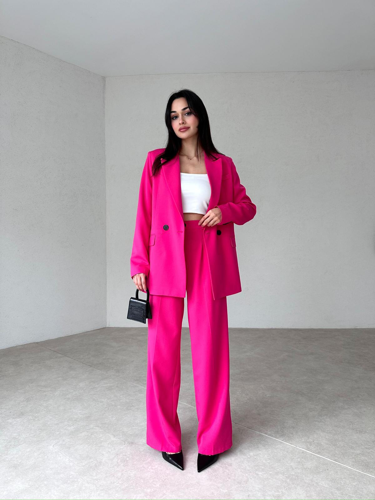 double-breasted pantsuit
