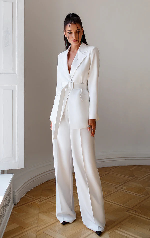 Double breasted with belt