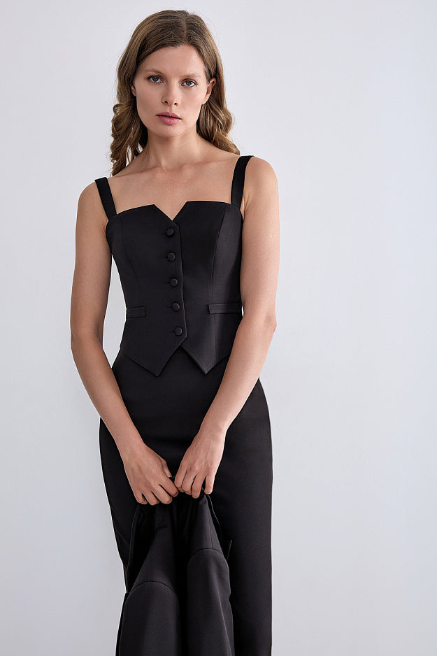 Waistcoat with straps