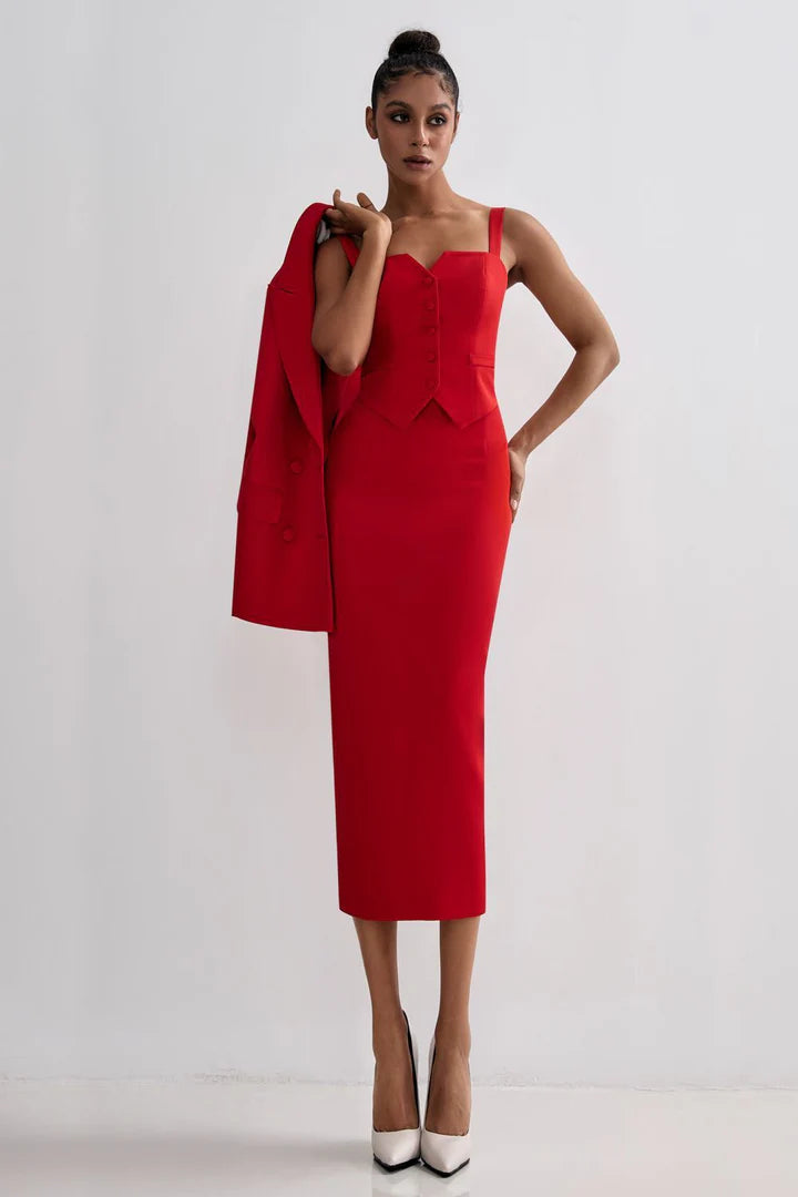 Top with pencil skirt