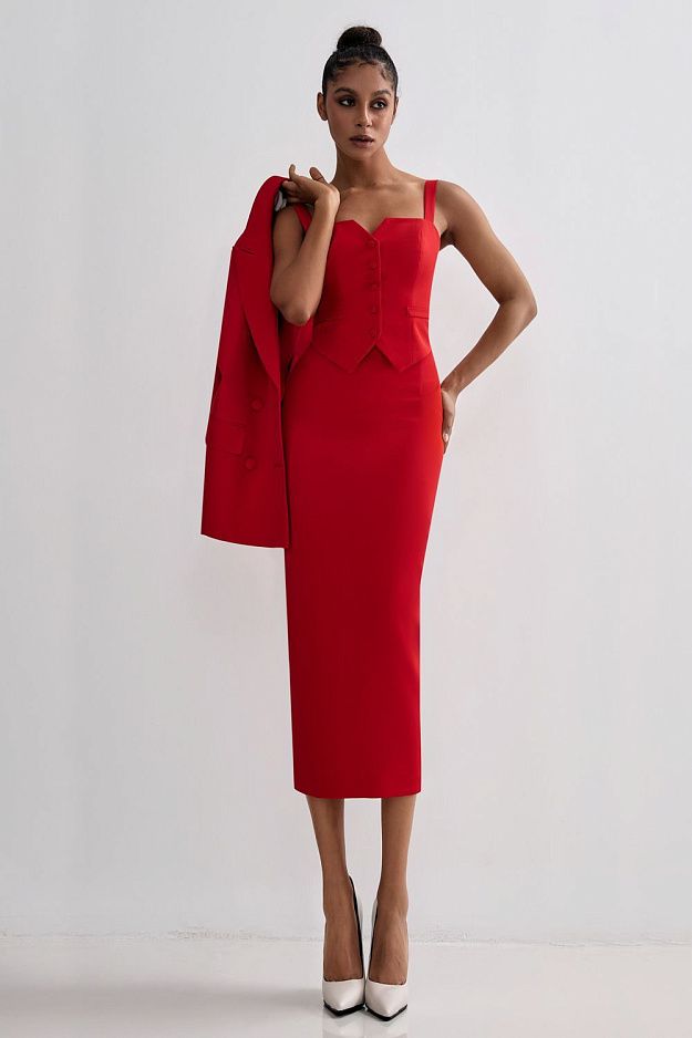 Waistcoat with straps