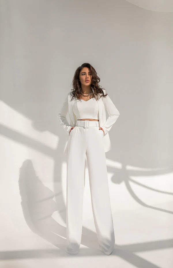 Double breasted with belt